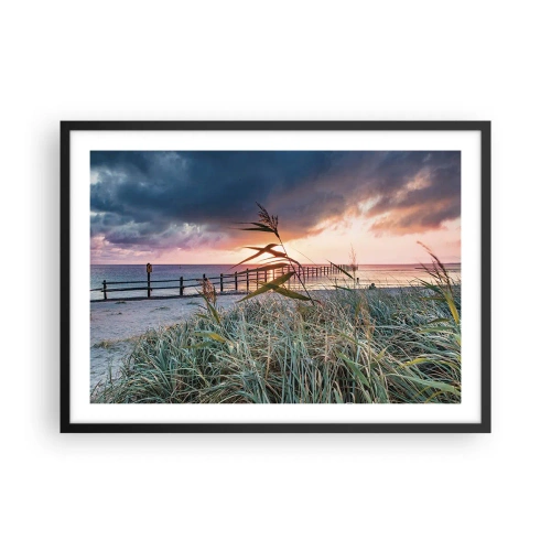 Affisch i svart ram - Försvinner inte med vinden - 70x50 cm