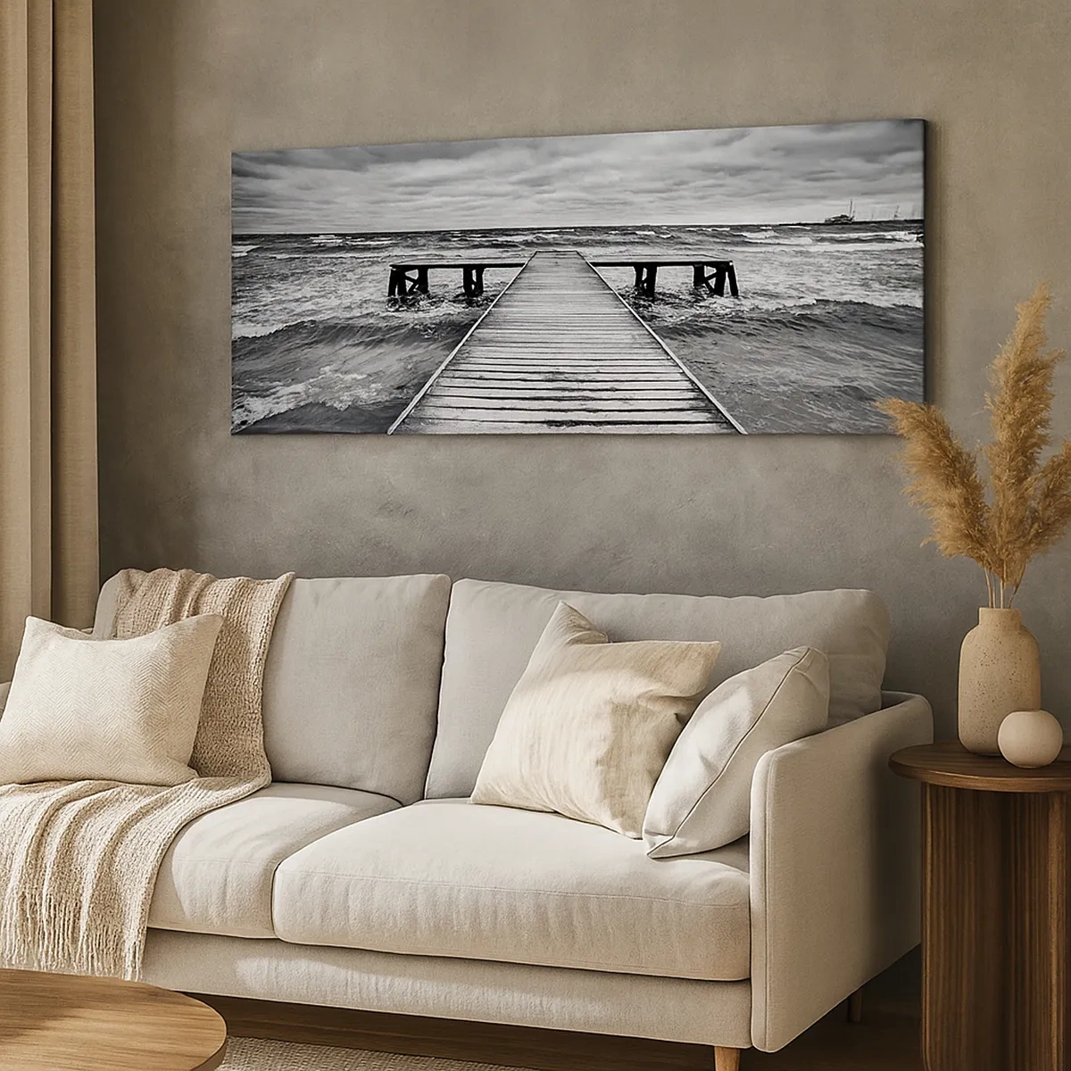 Canvastavla - Bild på duk - Jag väntar på vind som blåser bort... - 30x30 cm