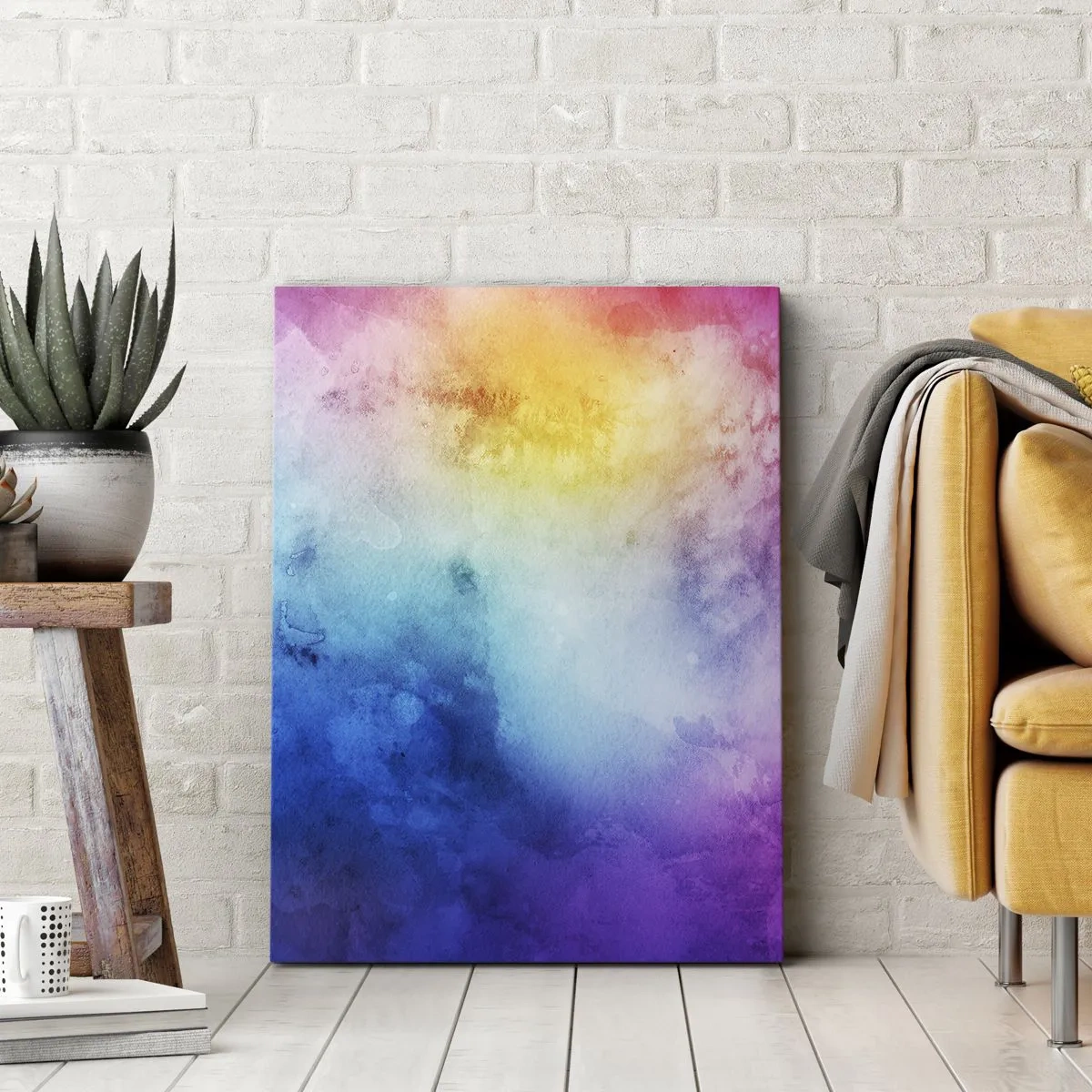 Canvastavla - Bild på duk - Nästan i sjunde himlen - 70x100 cm