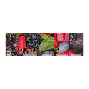 Provbit av fototapet Premium Canvas - En smak av varm sommar - Glass, Frukt, Hälsa - 100x30 cm