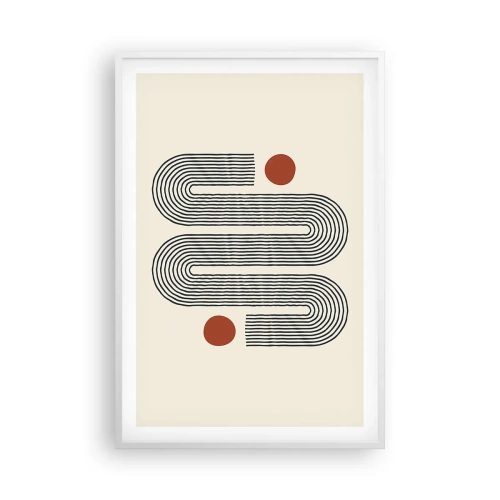 Affisch i vit ram - från början till slutet - 61x91 cm