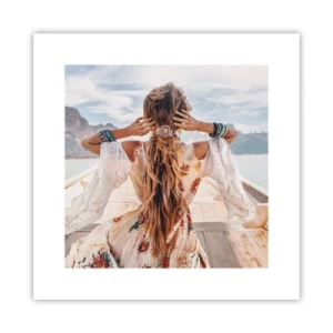 Affisch - På väg mot lycka - 30x30 cm