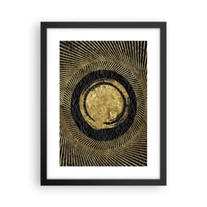 Affisch i svart ram - Glamourös komposition - 30x40 cm