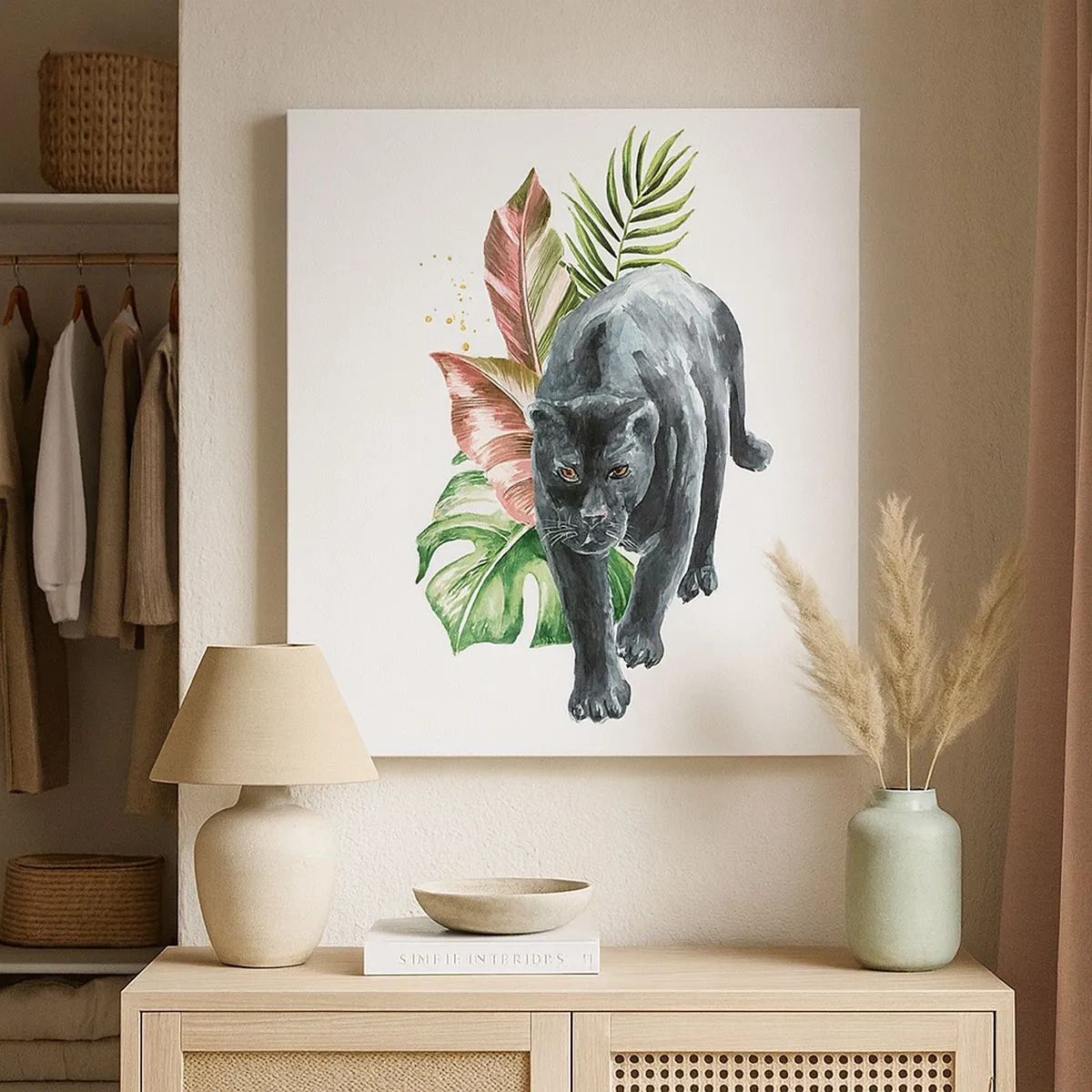 Canvastavla - Bild på duk - Vilt hjärta - 30x30 cm