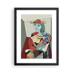 Affisch i svart ram - Genom Picassos ögon - 30x40 cm