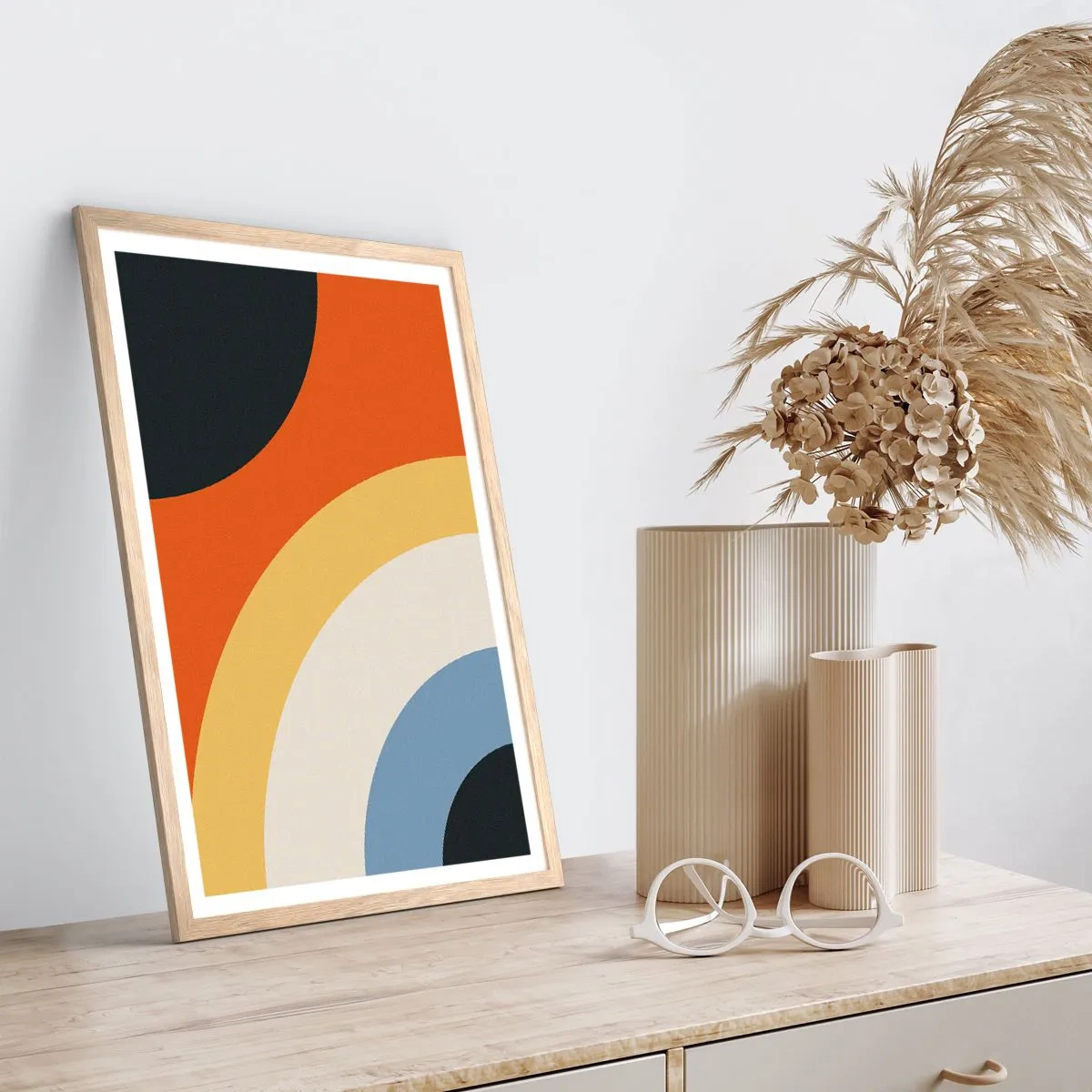 Affisch i ram av ljusek - Mot varandra - 61x91 cm