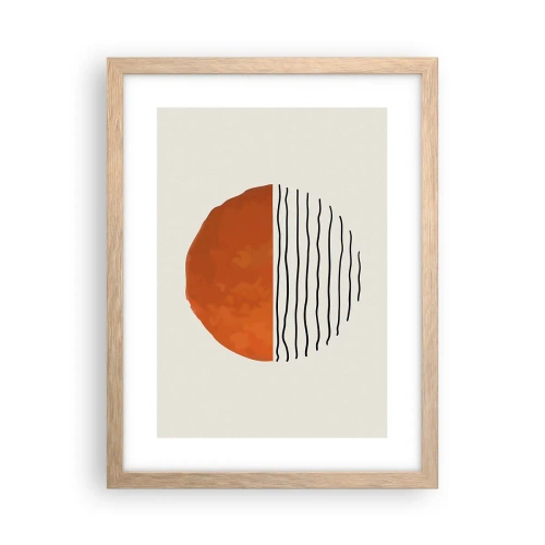 Affisch i ram av ljusek - I japansk stämning - 30x40 cm