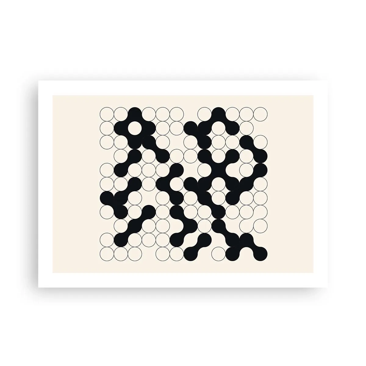 Affisch - Kinesiskt spel - variation - 70x50 cm