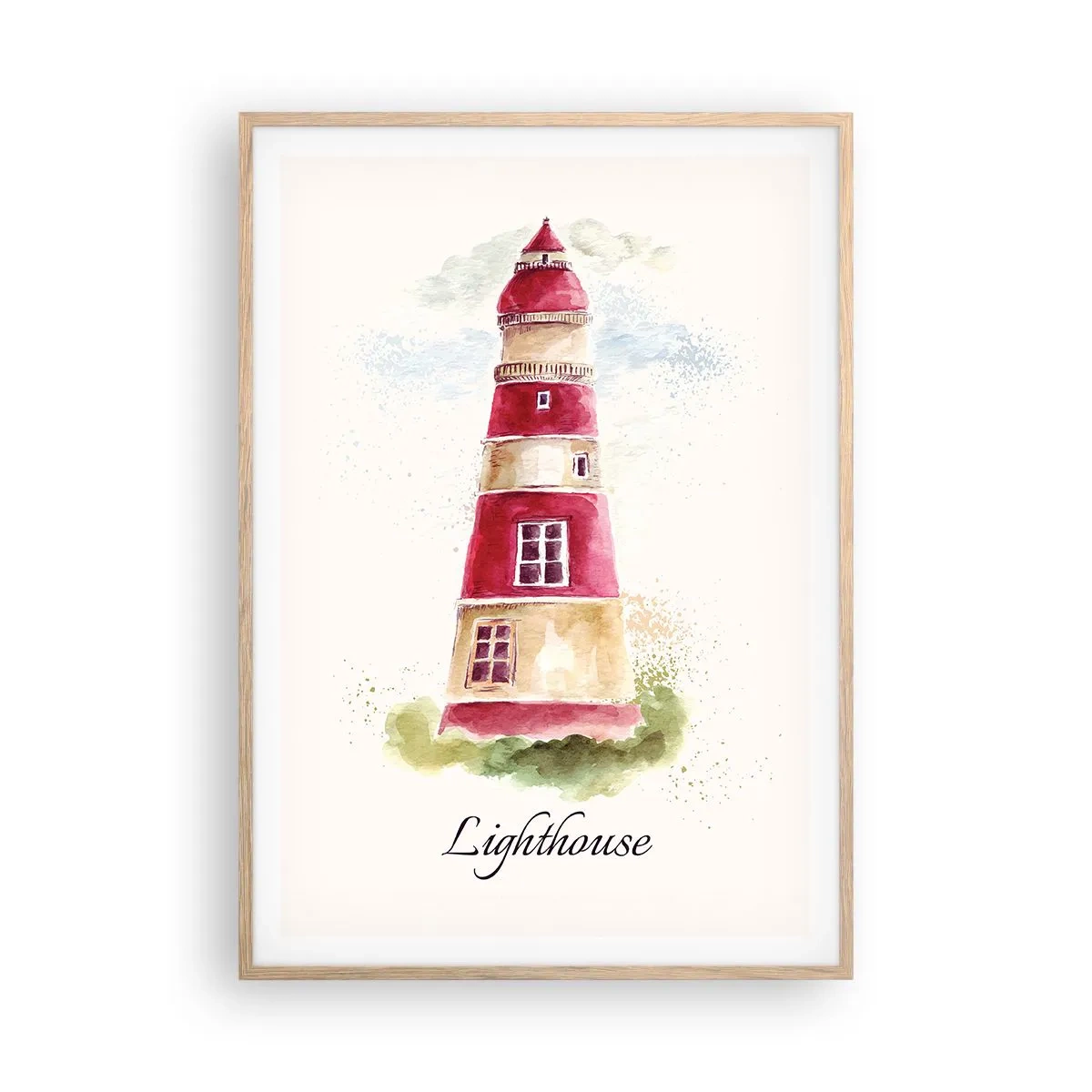 Affisch i ram av ljusek - Det är alltid något väder - 70x100 cm