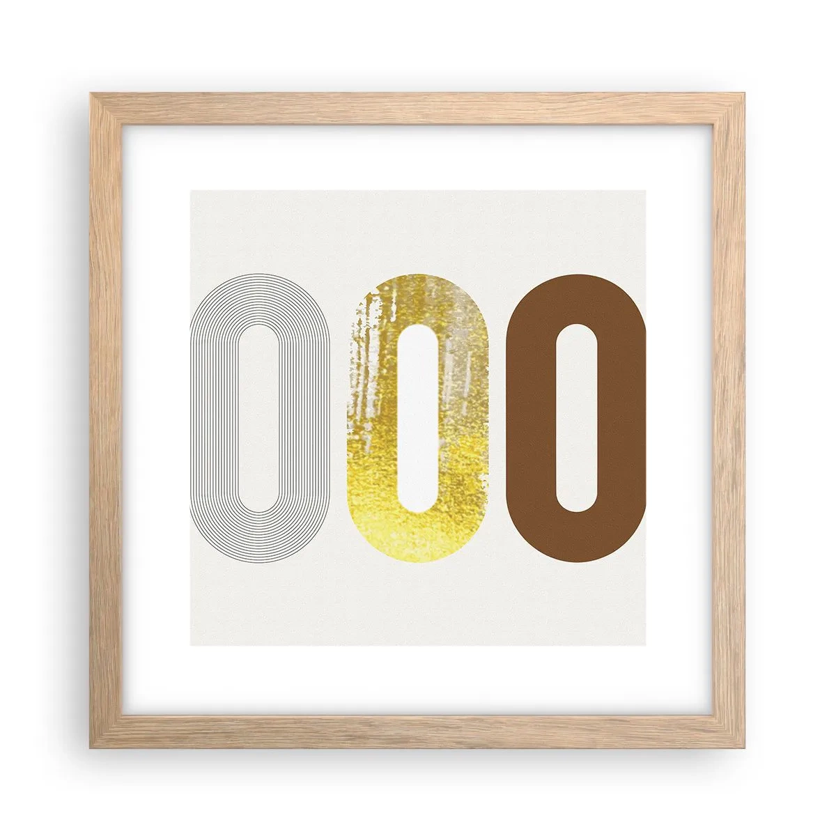 Affisch i ram av ljusek - Ooo! - 30x30 cm