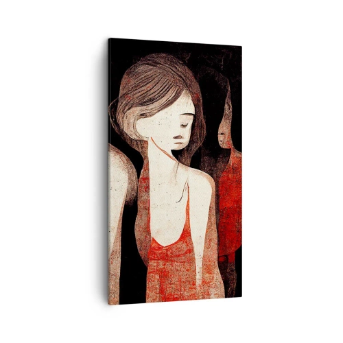 Canvastavla - Bild på duk - Madonnor av mörker - 45x80 cm