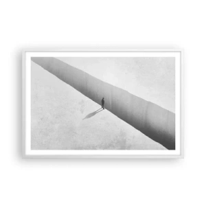 Affisch i vit ram - Tydligt mål - 91x61 cm