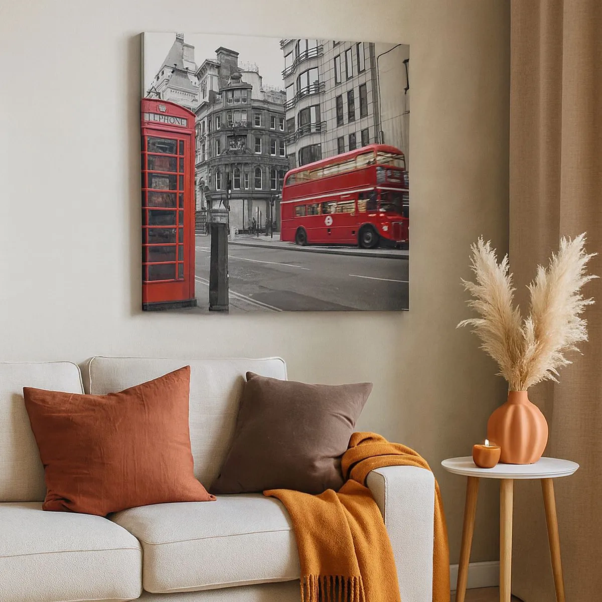 Canvastavla - Bild på duk - Rödast i Europa - 30x30 cm