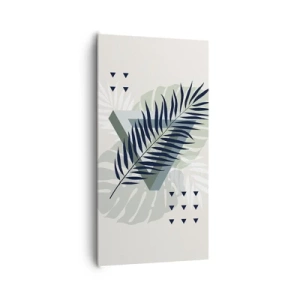 Canvastavla - Bild på duk - Natur och geometri – två ordningar? - 65x120 cm