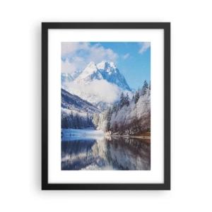 Affisch i svart ram - Snövakt - 30x40 cm