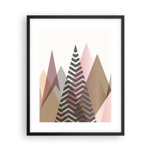 Affisch i svart ram - Utsikt över pyramider - 40x50 cm