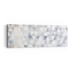 Canvastavla - Bild på duk - Trianglar - 90x30 cm