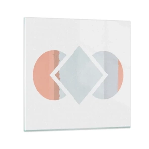 Glastavla - Bild på glas - Situationen är klar - 40x40 cm