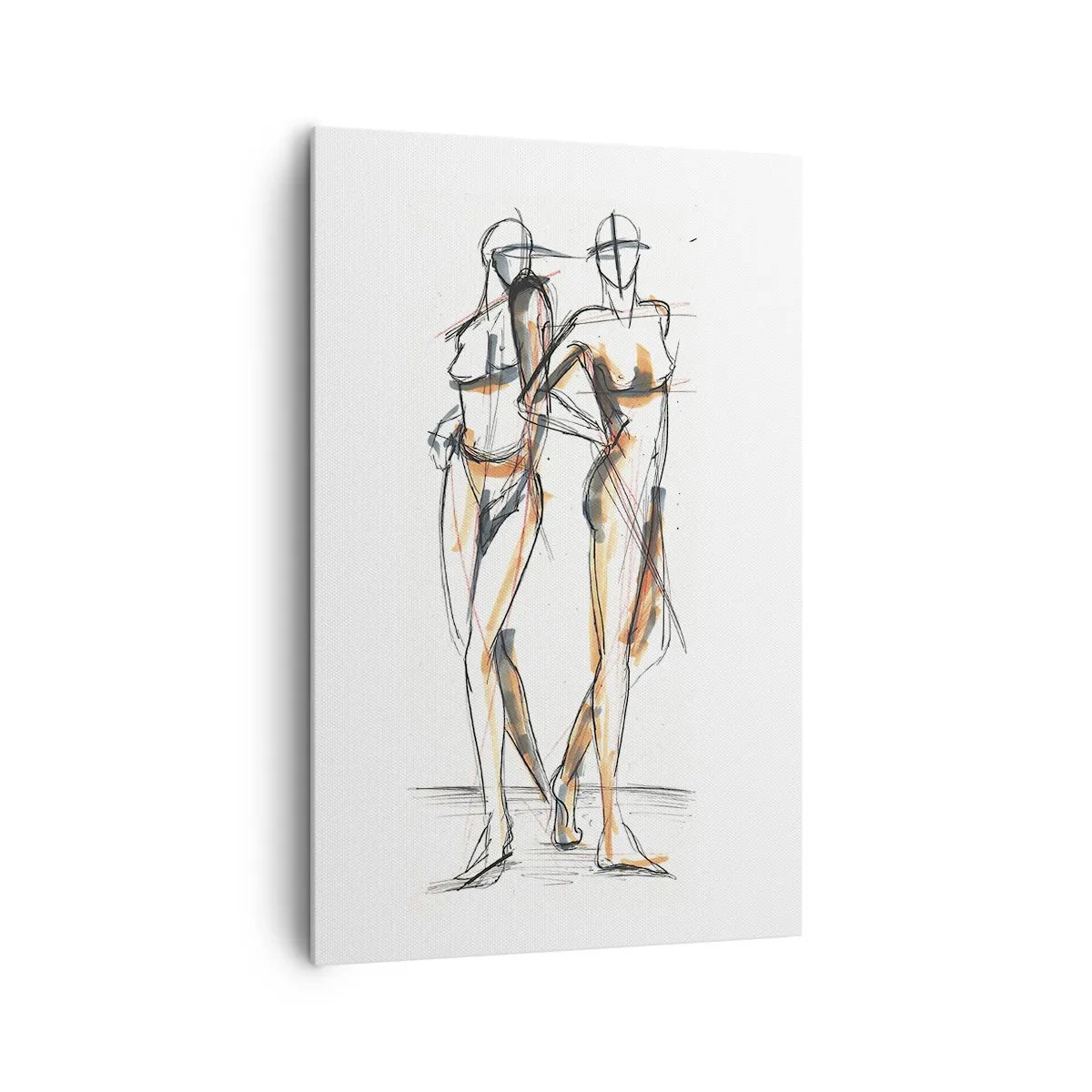 Canvastavla - Bild på duk - Charmens studie - 80x120 cm