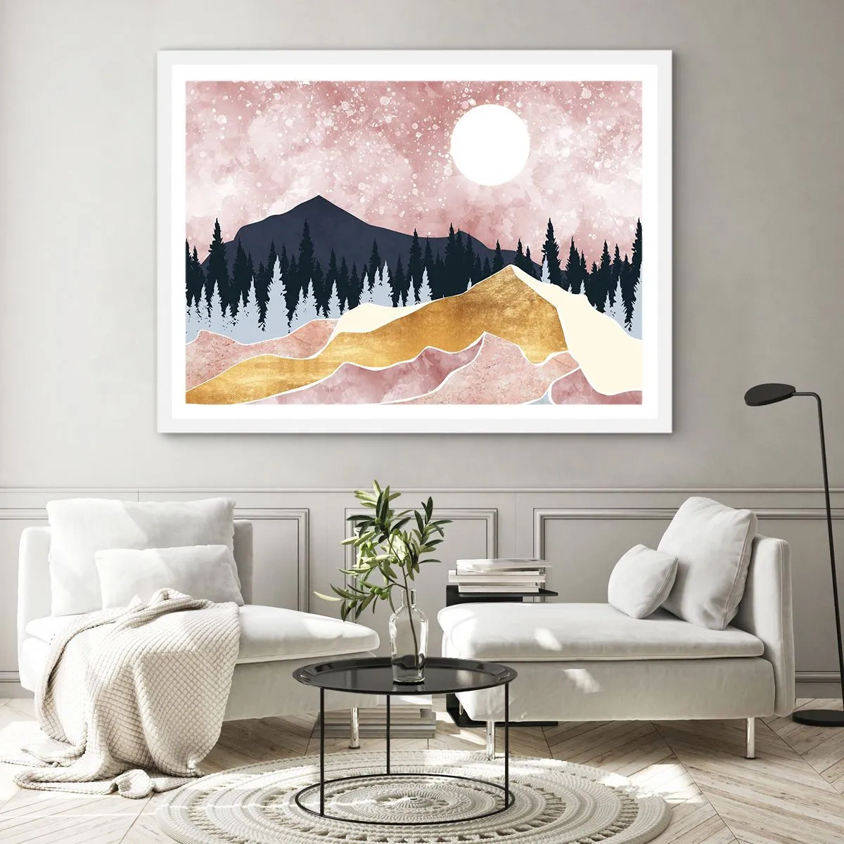 Affisch i vit ram - Nattvakt - 70x50 cm