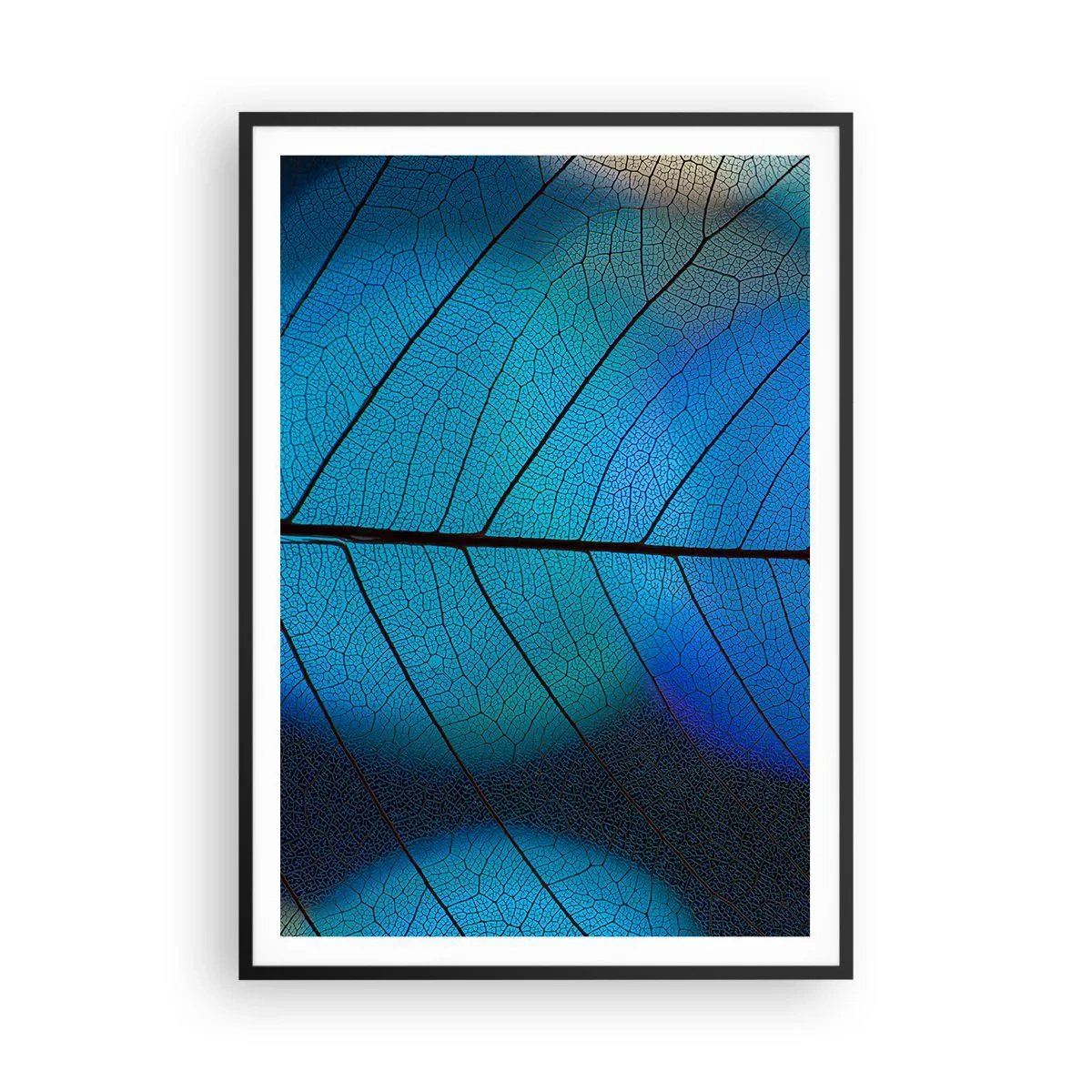 Affisch i svart ram - Invecklad konstruktion - 70x100 cm