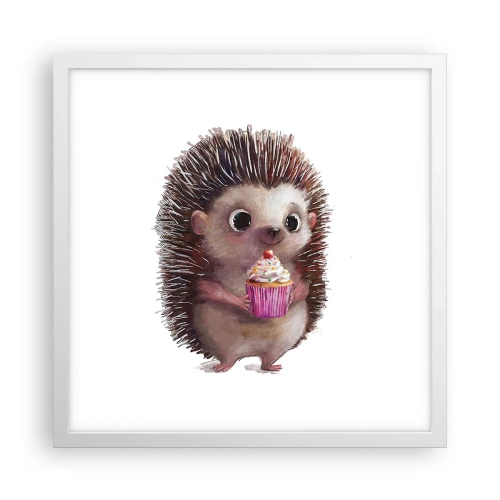 Affisch i vit ram - Varje dag är helgdag - 40x40 cm