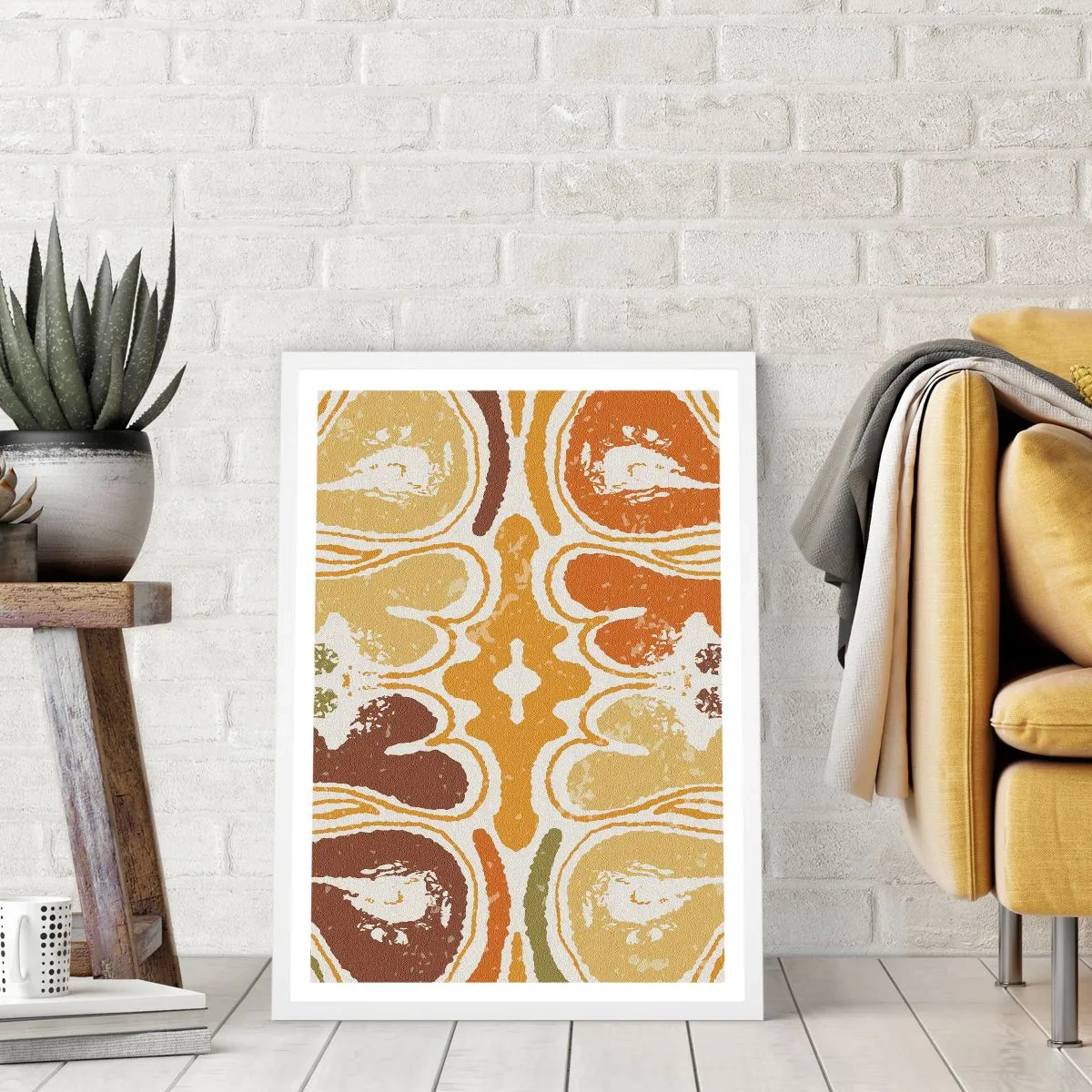 Affisch i vit ram - Sentimental abstraktion - 40x50 cm