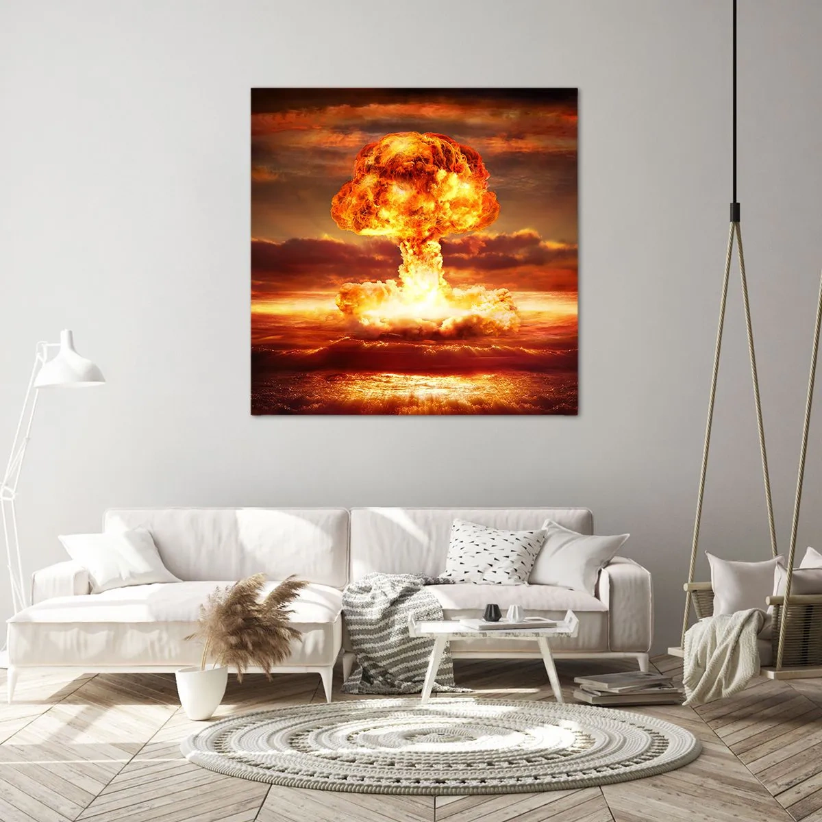 Canvastavla - Bild på duk - Och så blir det slut - 70x70 cm