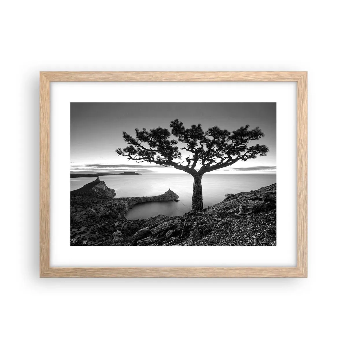 Affisch i ram av ljusek - Ro enda fram till horisonten - 40x30 cm