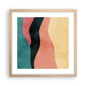 Affisch i ram av ljusek - Enig oenighet - 40x40 cm