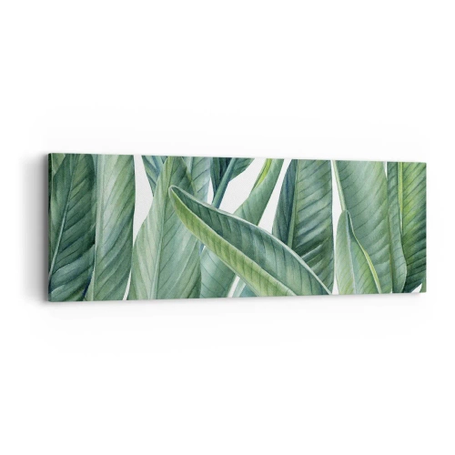 Canvastavla - Bild på duk - Grönskan i sig själv - 90x30 cm