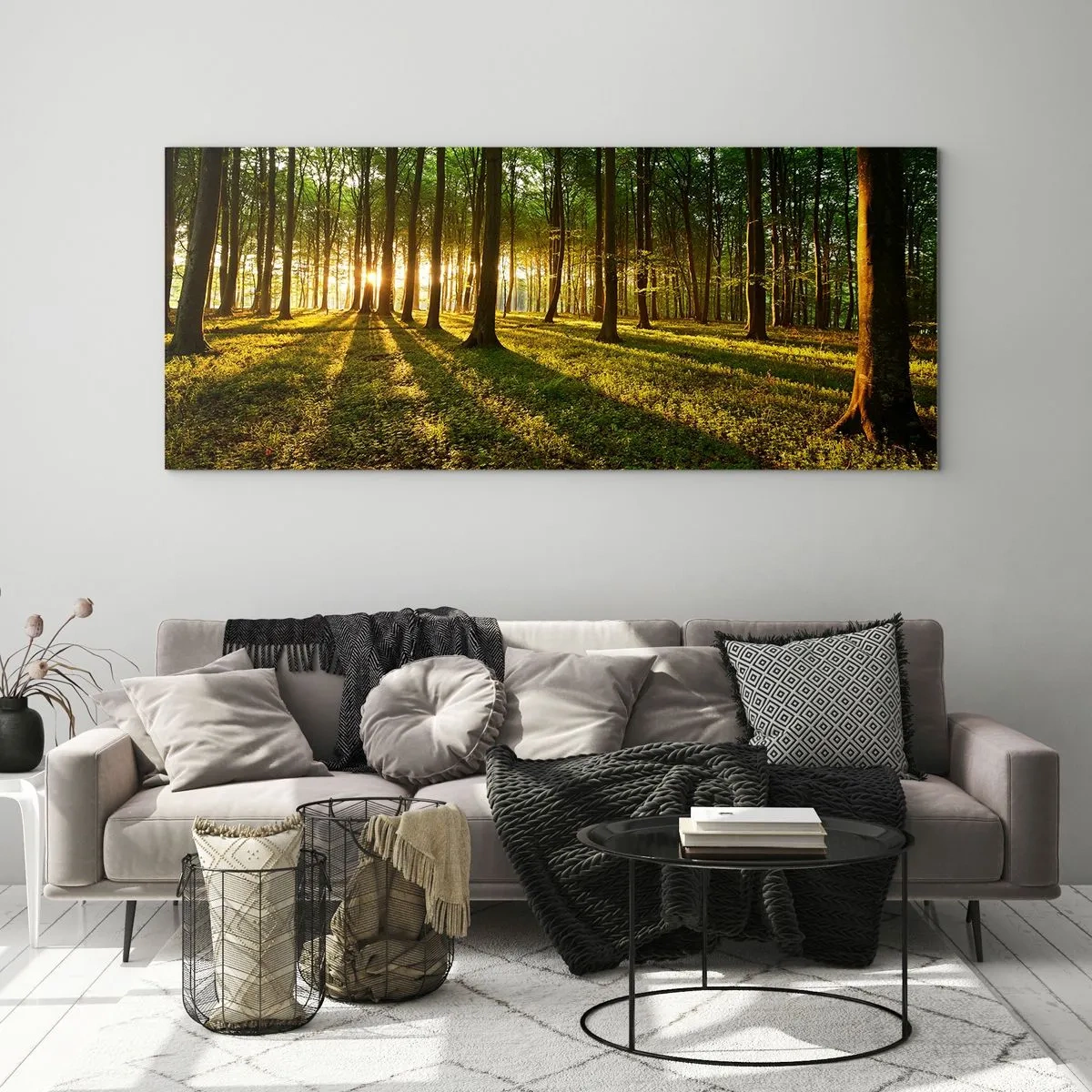 Glastavla - Bild på glas - Fotografi av alla vårar - 90x30 cm