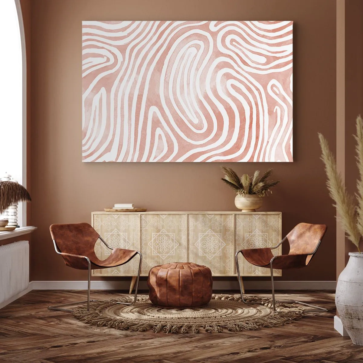 Canvastavla - Bild på duk - I en labyrint av koraller - 70x50 cm
