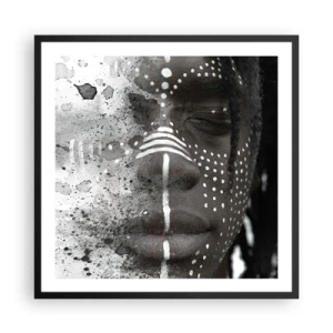 Affisch i svart ram - Upptäck den ursprungliga andan - 60x60 cm