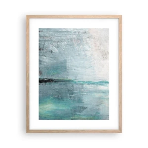 Affisch i ram av ljusek - Horisontellt i blått - 40x50 cm