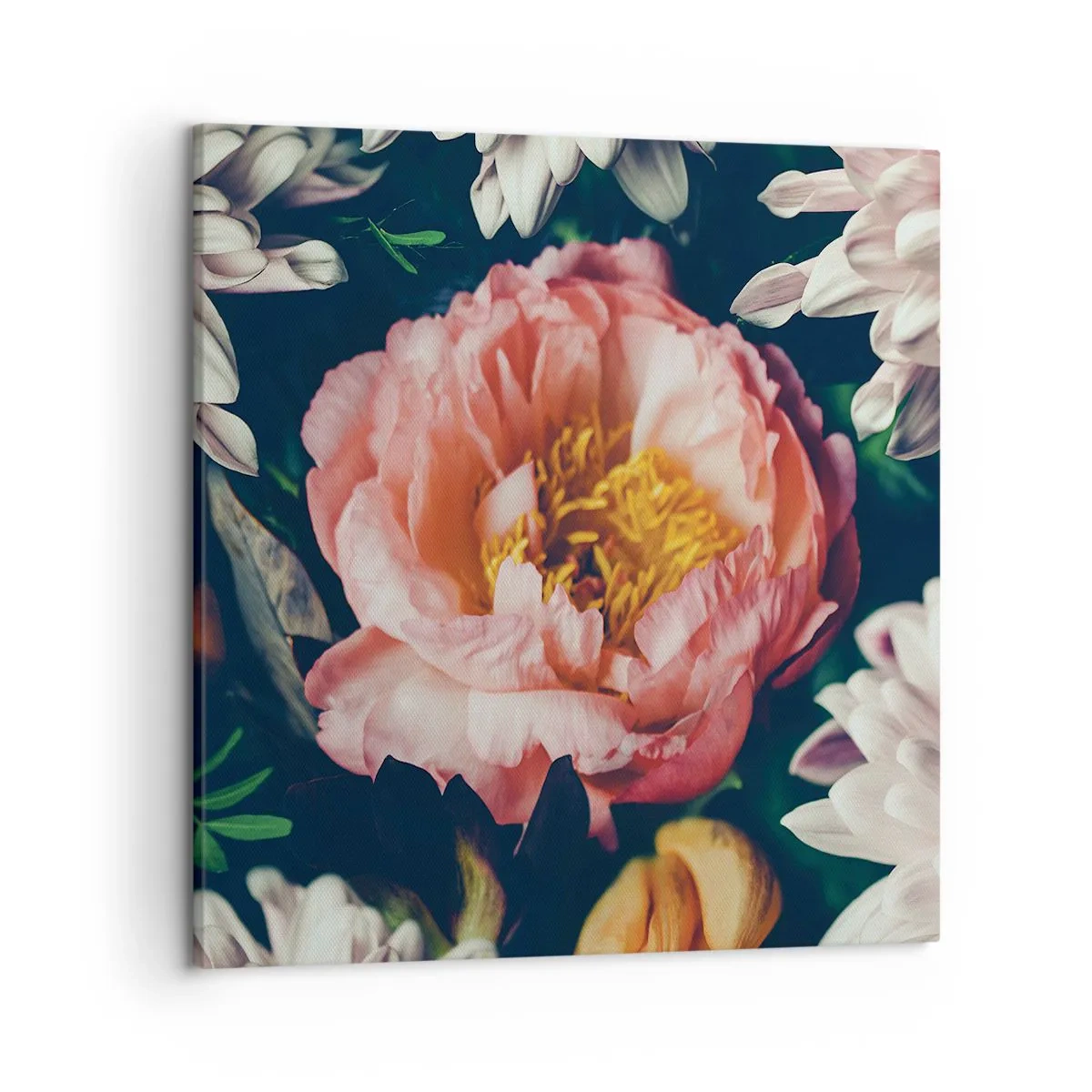 Canvastavla - Bild på duk - Med barockprakt - 50x50 cm