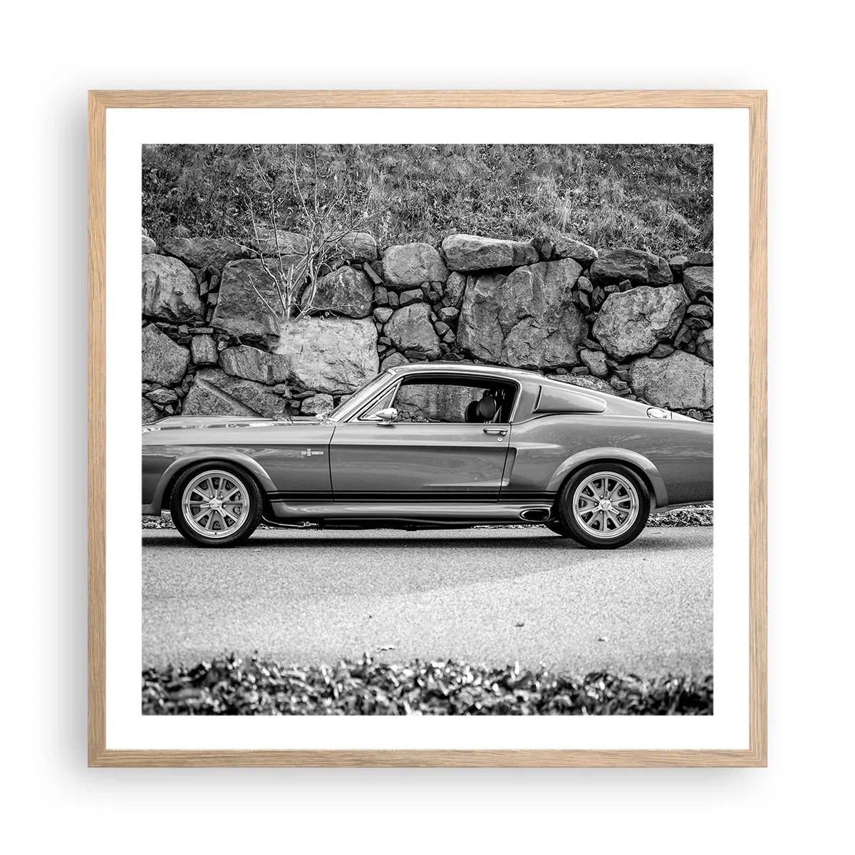 Affisch i ram av ljusek - Legend från 60-talet - 60x60 cm