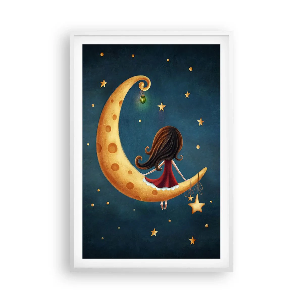 Affisch i vit ram - En gång i tiden... - 61x91 cm