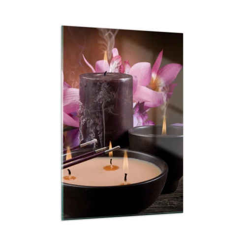 Glastavla - Bild på glas - Rensa hjärnan, lugna ner kroppen - 50x70 cm