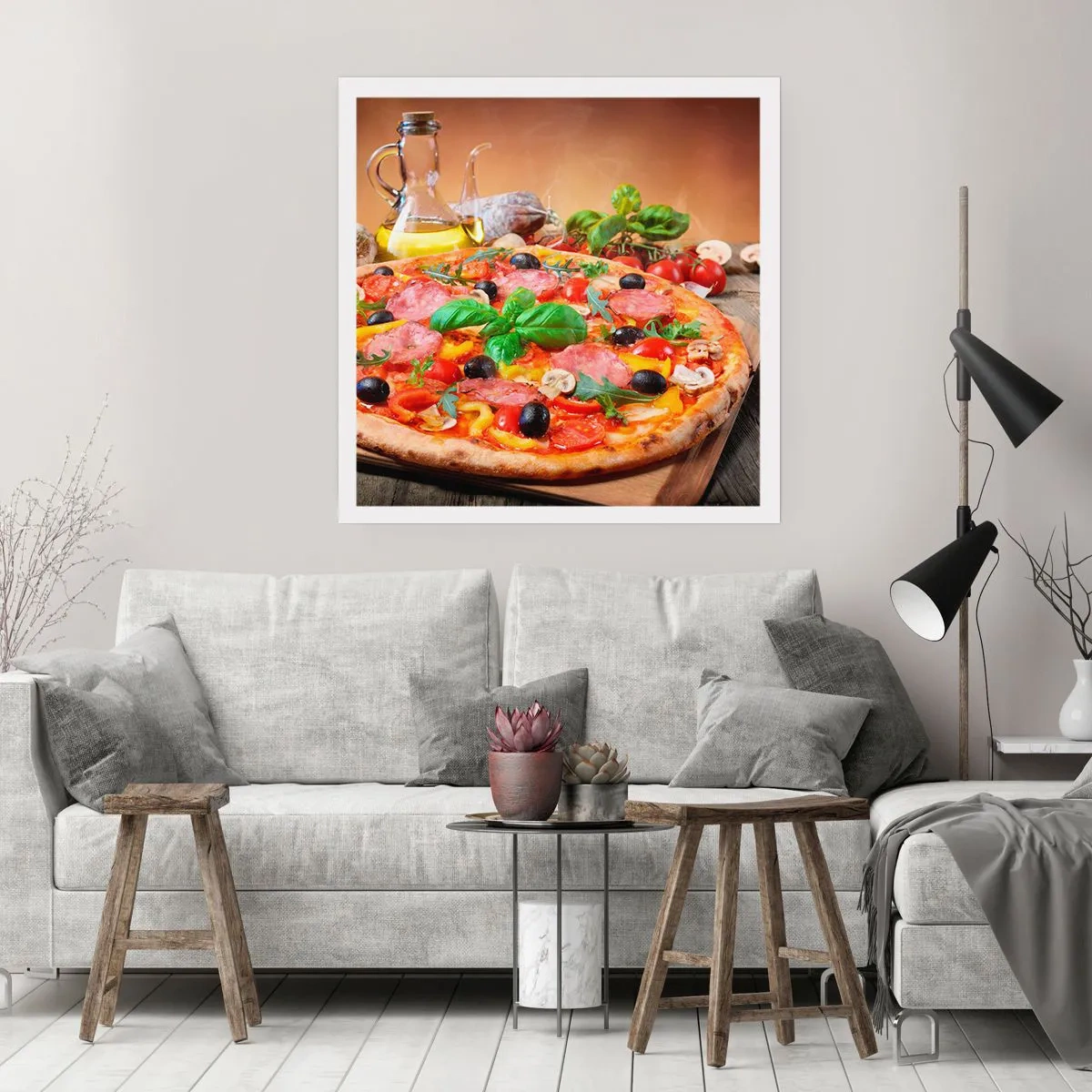Affisch - Med riktig italiensk smak - 30x30 cm