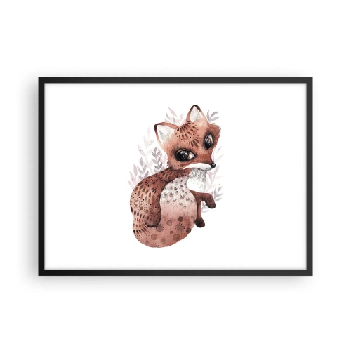 Affisch i svart ram - Bara älska - 70x50 cm