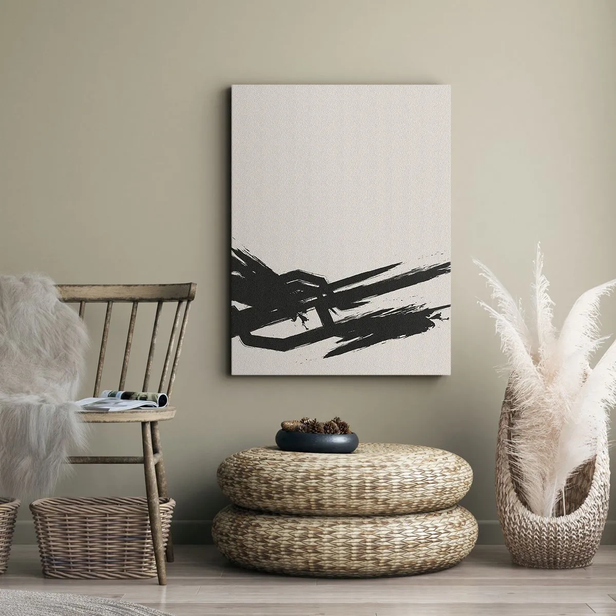 Canvastavla - Bild på duk - En ostoppbar rörelse - 45x80 cm