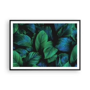 Affisch i svart ram - I gröna folkmassan - 100x70 cm