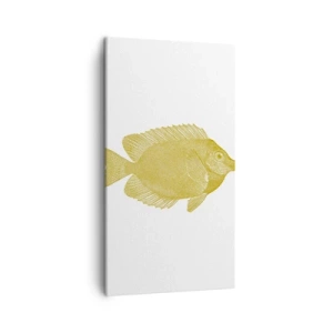 Canvastavla - Bild på duk - Fisk och det är allt - 45x80 cm