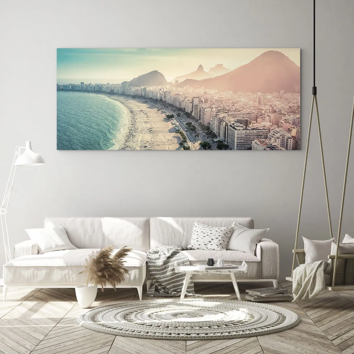 Glastavla - Bild på glas - Evig semester i Rio - 100x40 cm