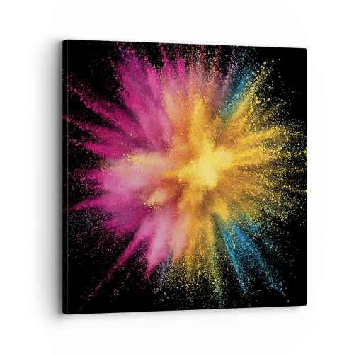 Canvastavla - Bild på duk - Färgerna föds  - 30x30 cm