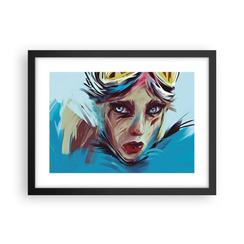 Affisch i svart ram - Vägkämpe - 40x30 cm