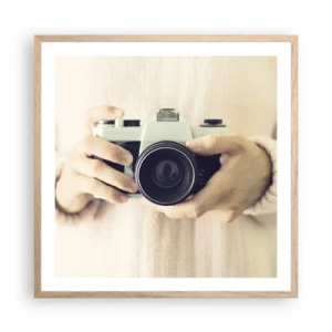 Affisch i ram av ljusek - För att veta mer... - 60x60 cm