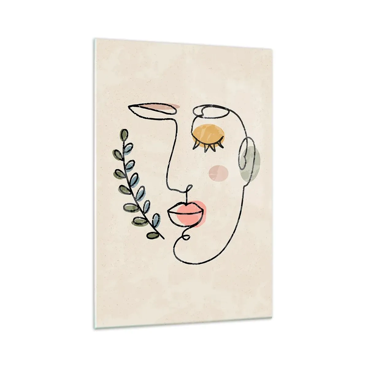 Glastavla - Bild på glas - Återfunnet lugn  - 70x100 cm