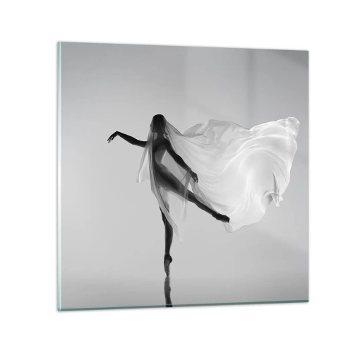 Glastavla - Bild på glas - Lätthet och grace - 60x60 cm